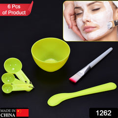 Set of 6 facial mask bowls, designed for girls