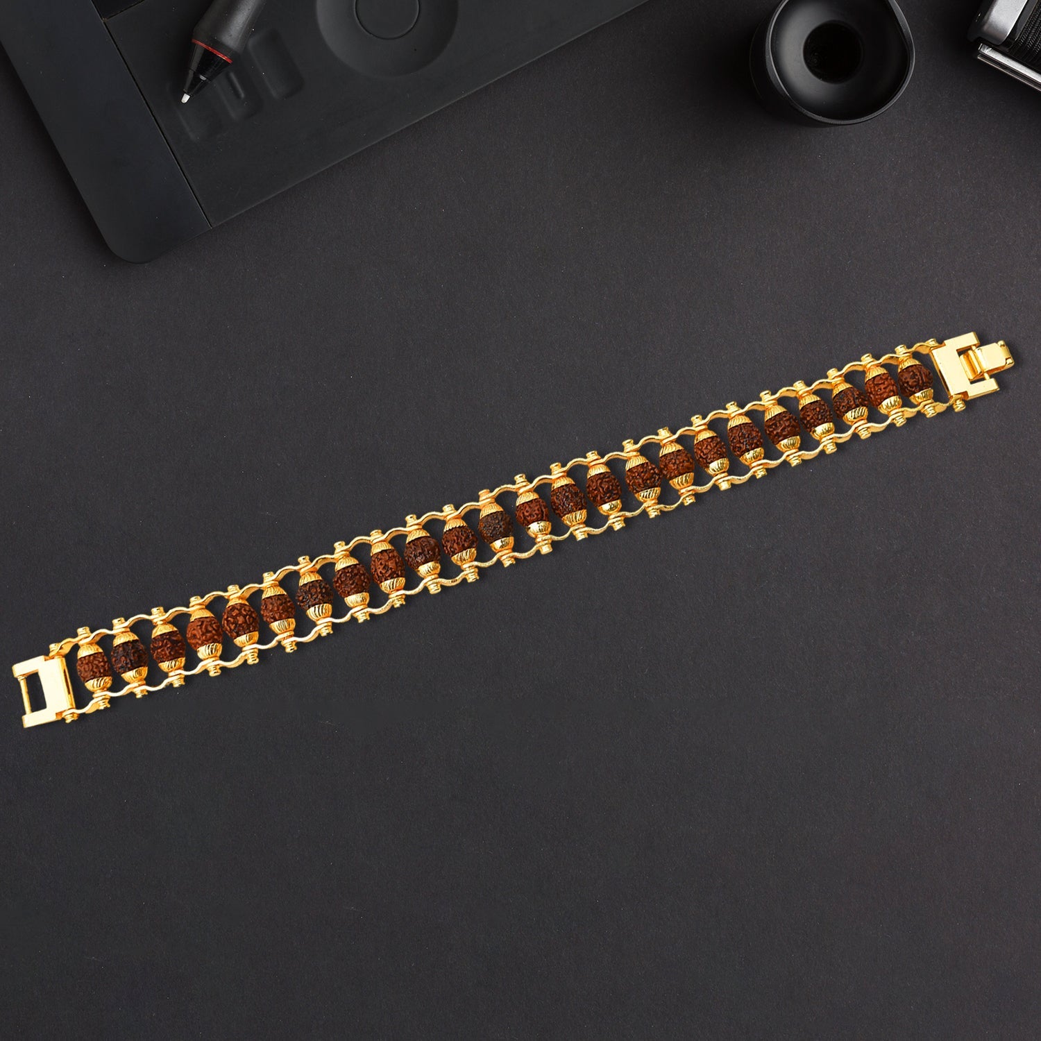 Golden Rudraksha Bracelet