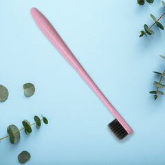 Soft Toothbrush With Toothbrush Cover Cleaner Scraper for Men and Women, Kids, Adults Plastic Toothbrush Cover / Case / Holder (1 Pc / Mix Color)