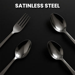Stainless Steel Cutlery Set with Elegant Storage Stand (24 Pc)