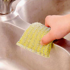 Microfiber Kitchen Cleaning Set - 6-Piece Sponge & Scouring Pad Collection
