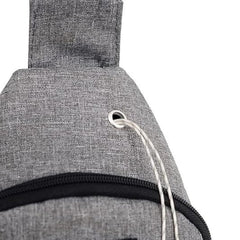Waterproof Waist Bag, Shoulder Bags USB Charging Earphone Hook Sling Travel Bag (1 Pc / Mix Color)