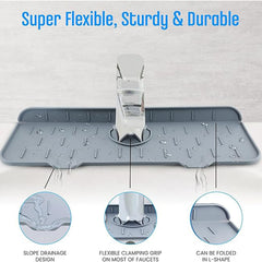 Silicone Sink Faucet Pad / Mat (1 Pc / 33x12 Cm)