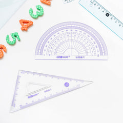 Set of four rulers for school and office, designed for accurate drafting.