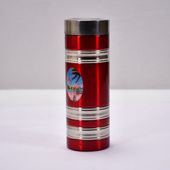 Durable stainless steel water bottle, 380ml, for school and home use