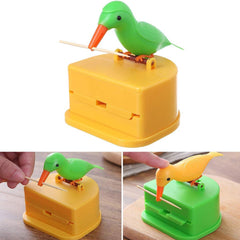 Portable Automatic Bird Toothpick Storage Box
