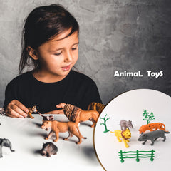 TTG Small Wild Animal Toy Set for Kids (Pack of 4 Animals)