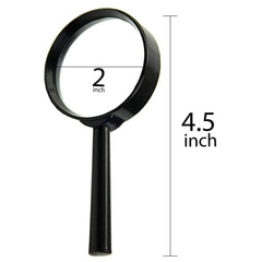 Real Glass Magnifying Lens for Reading, Breakage-Proof (50 mm)