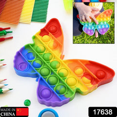 Fidget Toy Push Bubble Fidget Sensory Toy for Kids and Adults Fidget per Stress Reliever Sensory Fidget pers (Butterfly & Car Shape / 1 Pc)