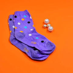 1 PAIR SOCKS PRINTED TRENDY MULTIPLE DESIGNER SOCKS (1 Pc / Mix Design)