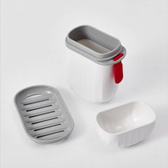 Stylish Soap Box with Secure Seal for Travel, Bathroom, Camping (1 Pc)