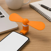 mini USB fan For Having cool air instantly, anywhere and anytime purposes (Micro Port)