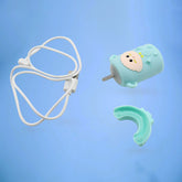 Electric Toothbrush With Light & Music, Kids U-Shaped 360° USB Rechargeable Plastic Automatic Toothbrush Portable Adjustable Cleaning Whitening Toothbrush with USB Charging Function Plastic + ABS for Kids