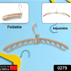 Travel clothes hanger, foldable, 360° rotating