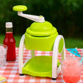 Miracle Small Plastic Ice Gola Maker Ice snowmaker Machine | Ice Crusher | Indoor Outdoor Manual With Steel Blade & Anti slip Grip (1 Pc)