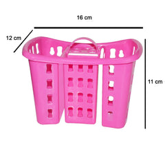 Space-saving toothbrush holder with slots for accessories