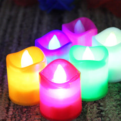 Multi-color LED candles for events