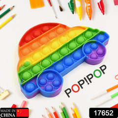 Fidget Toy Push Bubble Fidget Sensory Toy for Kids and Adults Fidget per Stress Reliever Sensory Fidget pers (Butterfly & Car Shape / 1 Pc)
