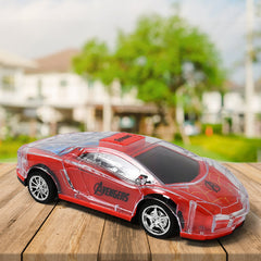 Plastic RC Racing Car – 2-Way Control with Handle Remote & Rechargeable Battery (Ideal Birthday Gift)