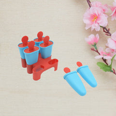 Ice Candy Maker Set – 6 Pc Reusable Kulfi & Popsicle Mould with Tray and Sticks