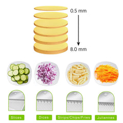 MULTI FUNCTIONAL TIME SAVING ADJUSTABLE HAND PRESS VEGETABLES CHOPPER
