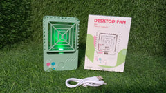 Mini Rechargeable Desktop Fan for Home & Office (USB, Handheld)